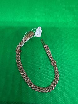 10 karat fully bust natural diamond bracelet