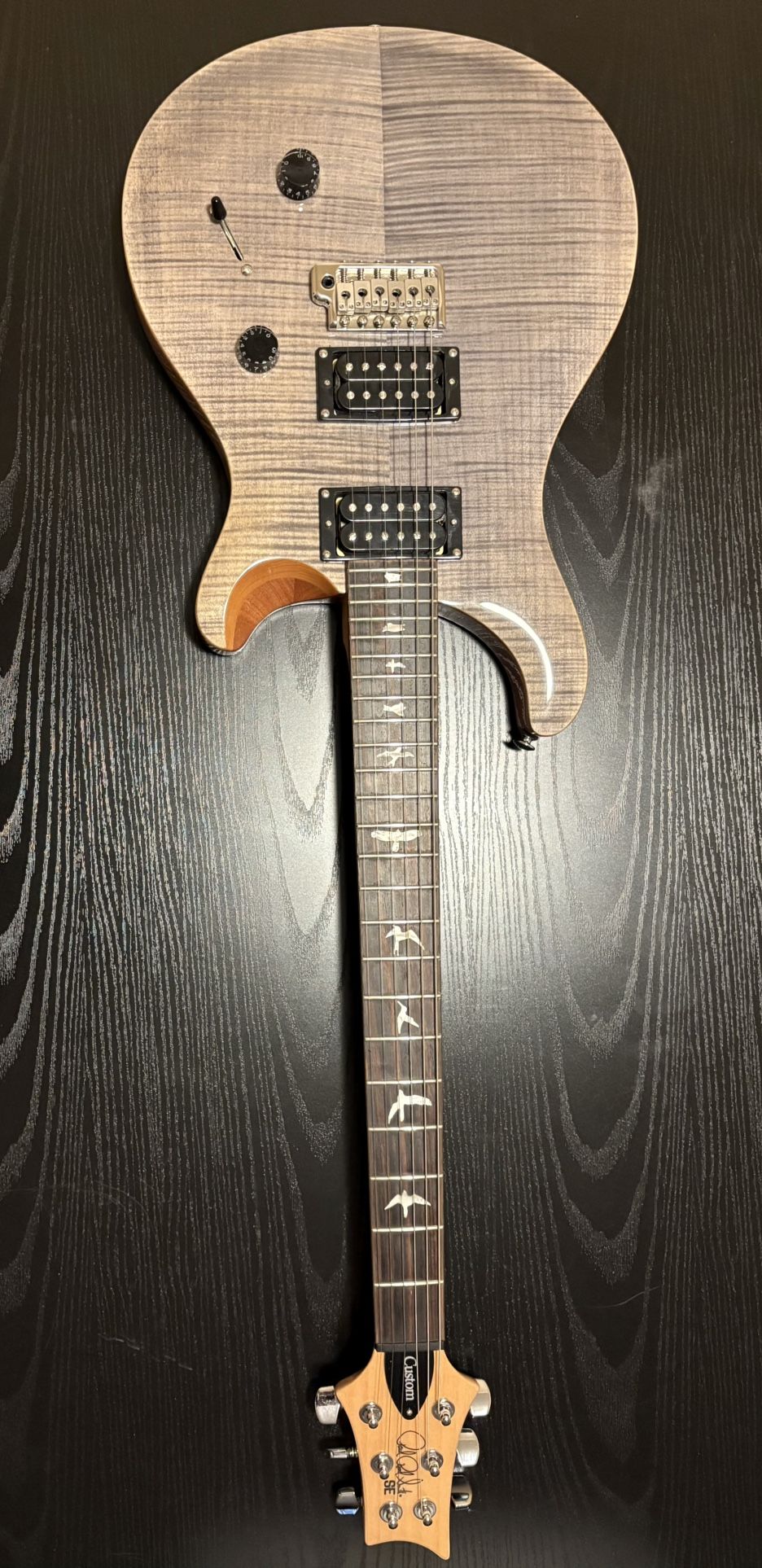 PRS SE Custom 24 Electric Guitar - Charcoal + BOSS Katana 50w MkII Guitar Amplifier