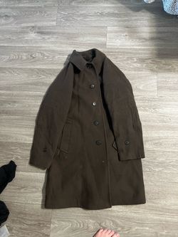 Uniqlo brown trench coat