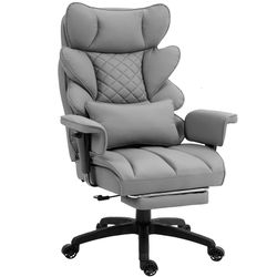 Dowinx Big and Tall Office Chair with Pocket Spring Cushion,High Back Computer Gaming Chairs with Adjustable Armrests and Lumbar Support,Executive Des