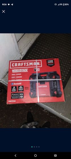 Craftsman Versastack Bluetooth Raido And Charger (Brand New)