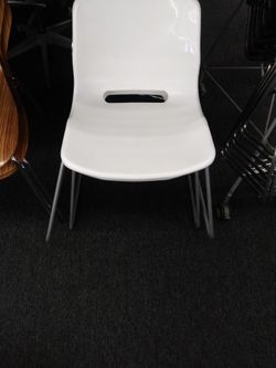 Ikea Snille Stacking white Chairs