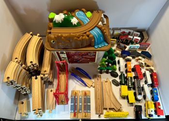 Wooden Train Track Lot