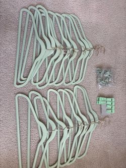 Fabric covered clothes hangers