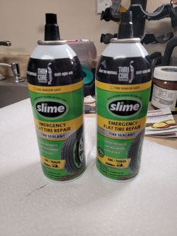 (2) Slime Emergency Flat Tire Repair 14oz