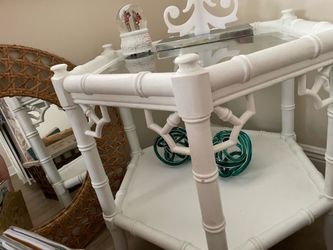 Octagon Hollywood regency table
