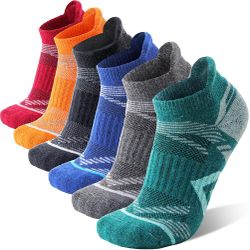 ANTSANG 6 Pairs Merino Wool Ankle Socks – Hiking Running Cushion