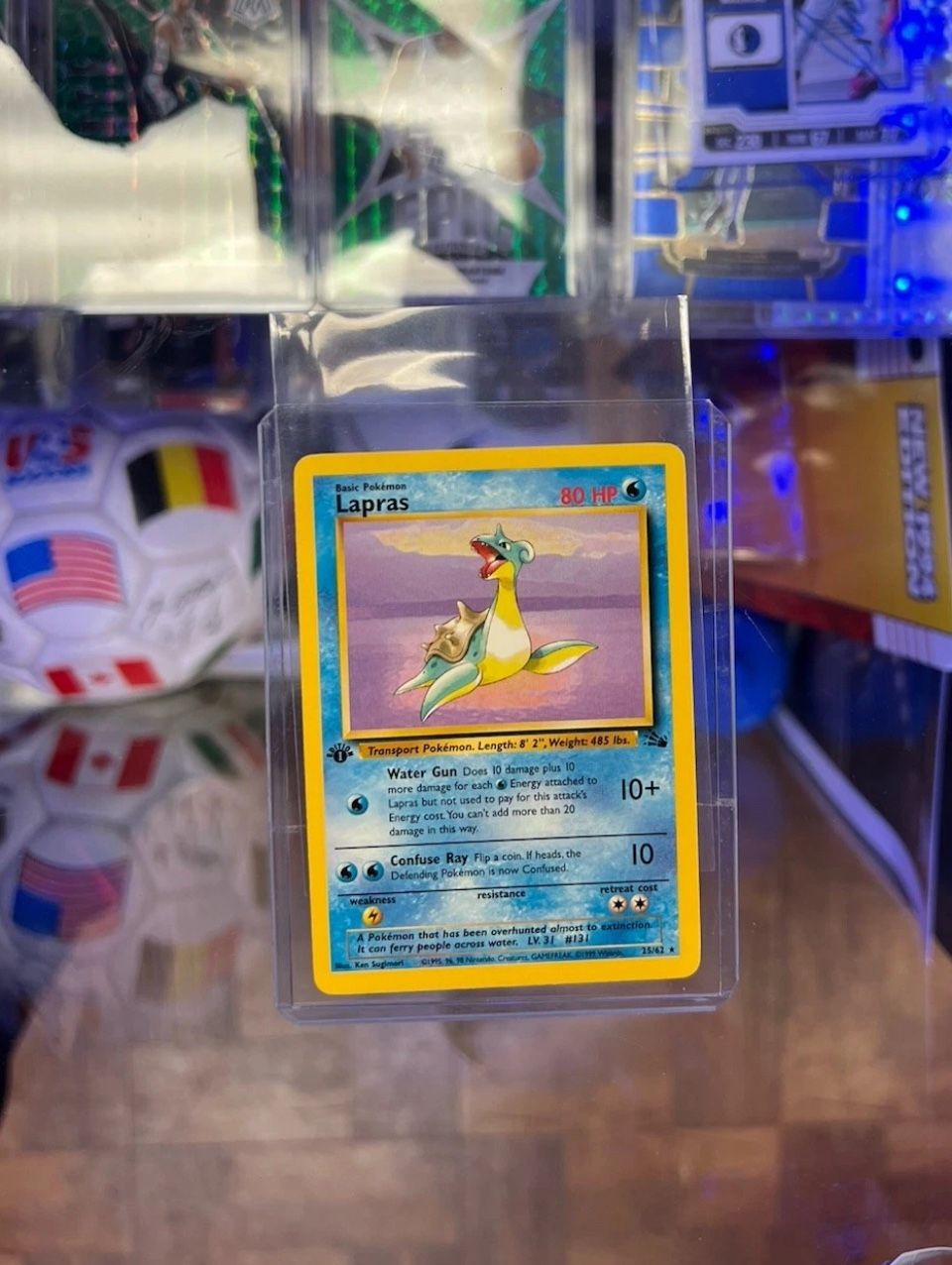 Lapras 1999 1st Edition Fossil- Non-Holo 25/62 Pokemon Card TCG RARE gem