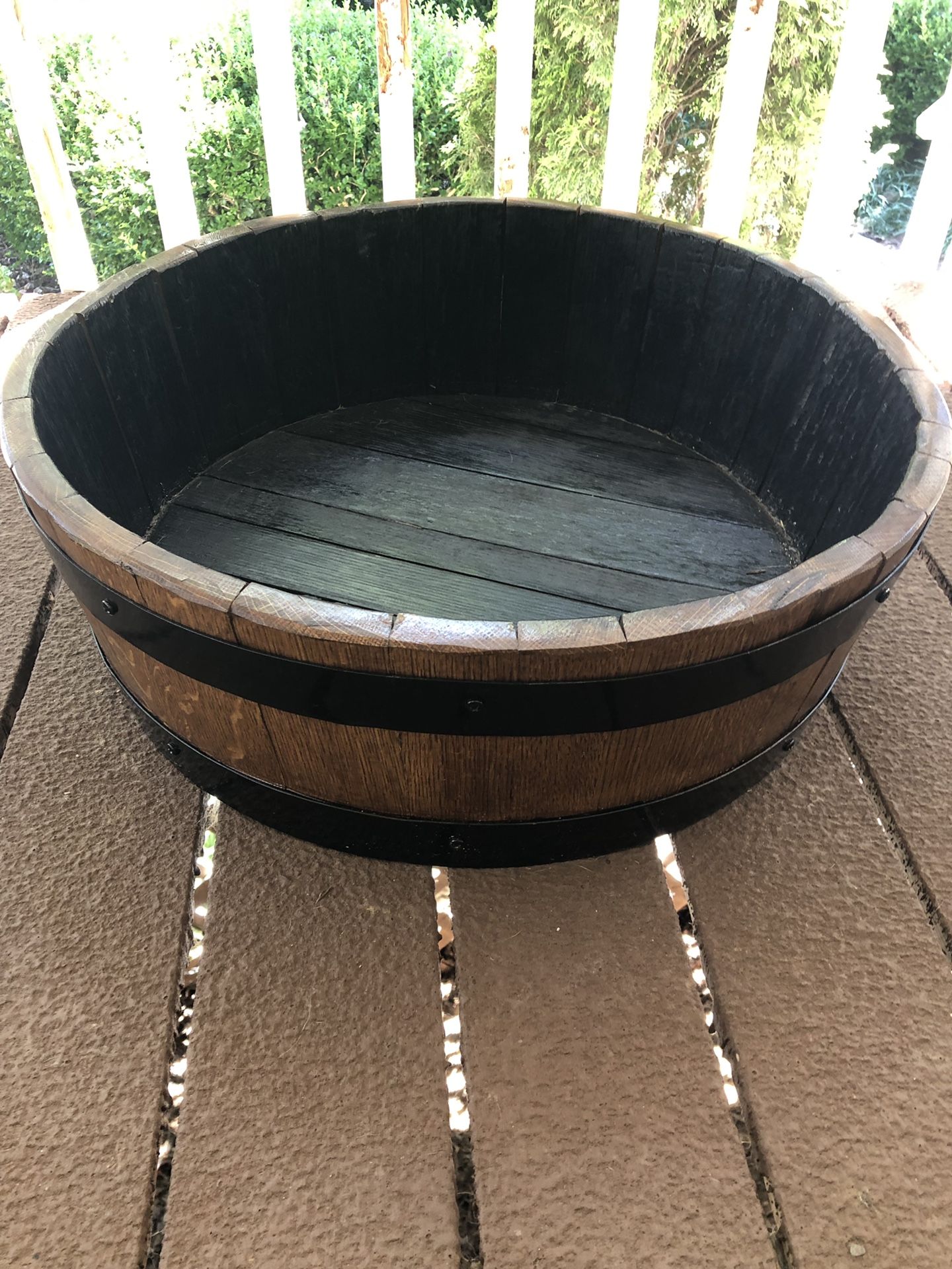 Barrel dog bed