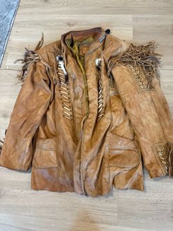 Kobler Leather Fringed Western Jacket XL