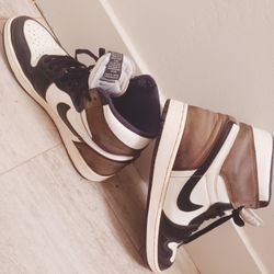 Jordan Air Jordan 1 Retro High OG "Dark Mocha" Leather Sneakers