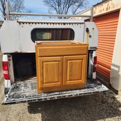 Oak Vanity Base Cabinet