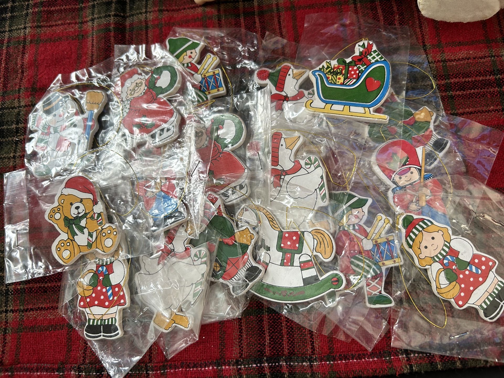 Vintage Wooden Christmas Tags