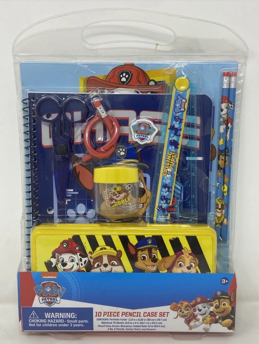 Paw Patrol 10 Piece Pencil Case Set