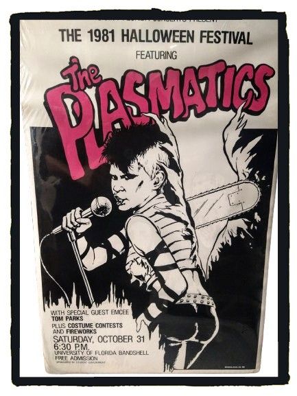 Punk Rock Art Decor ☠️ The Plasmatics ☠️ 1981 Halloween Poster *NEW*
