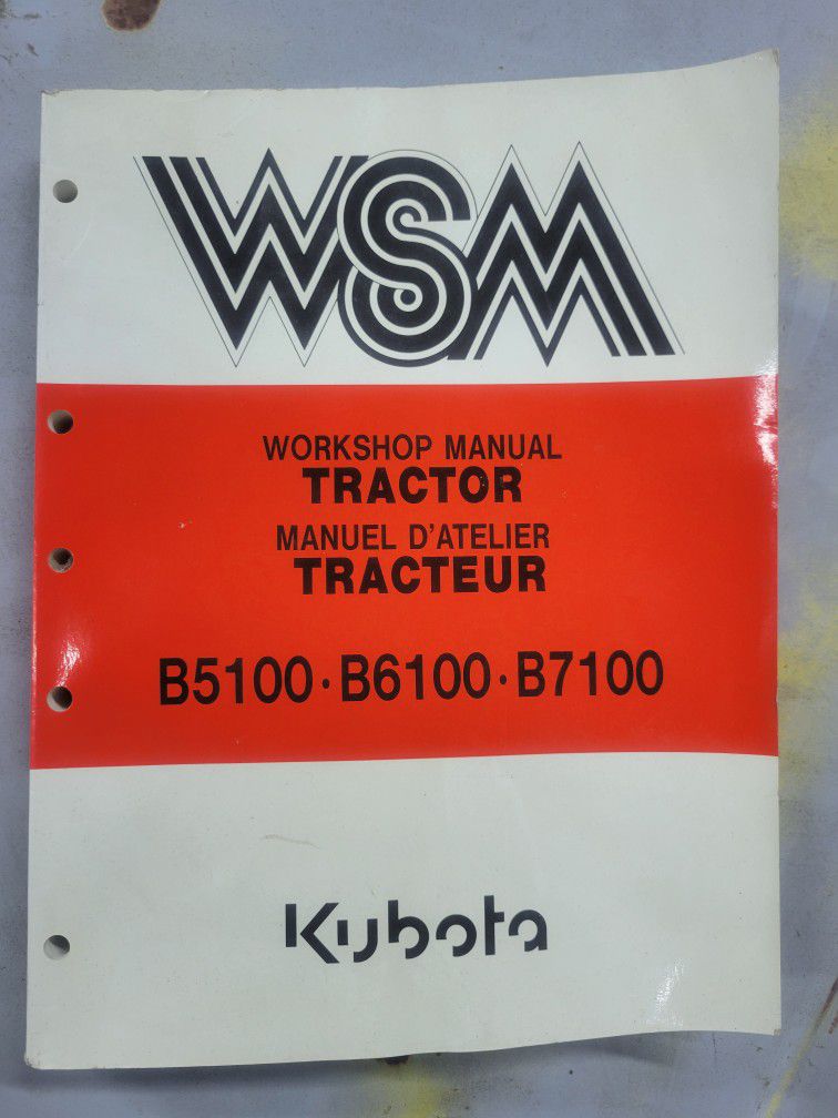 KUBOTA Tractor Workshop Manual 