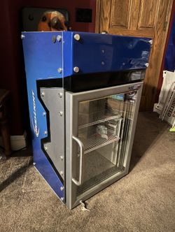 Fogel Mini Fridge With Glass Front With LED lights