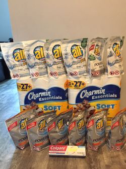 $50 Household bundle 12bags of Pods they are 18counts or 22counts 2packs charmin pt and 1colgate pick Up Gahanna