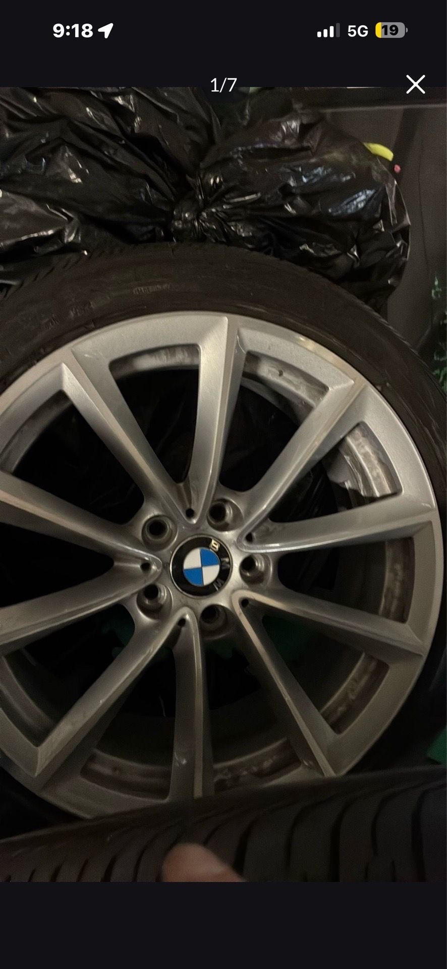 Maybe Rims Start 19 inch BMW rims with brand new tires maybe 500 miles on them ...