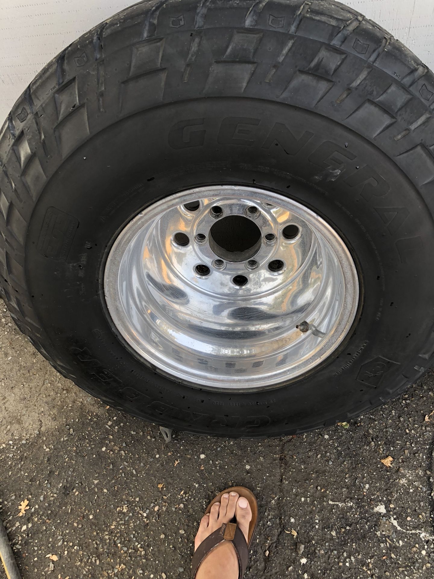 15x14 bart super trucker rims with 35x12.50 General grabber tires