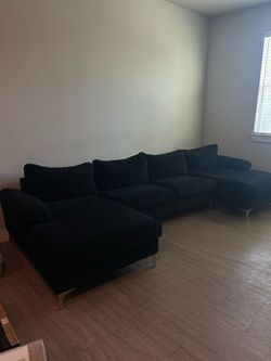 XL Suede Sectional