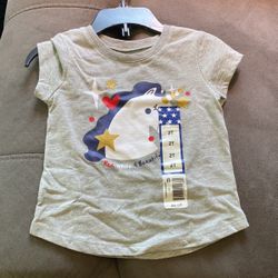 2T Unicorn Shirt - 4th of July 