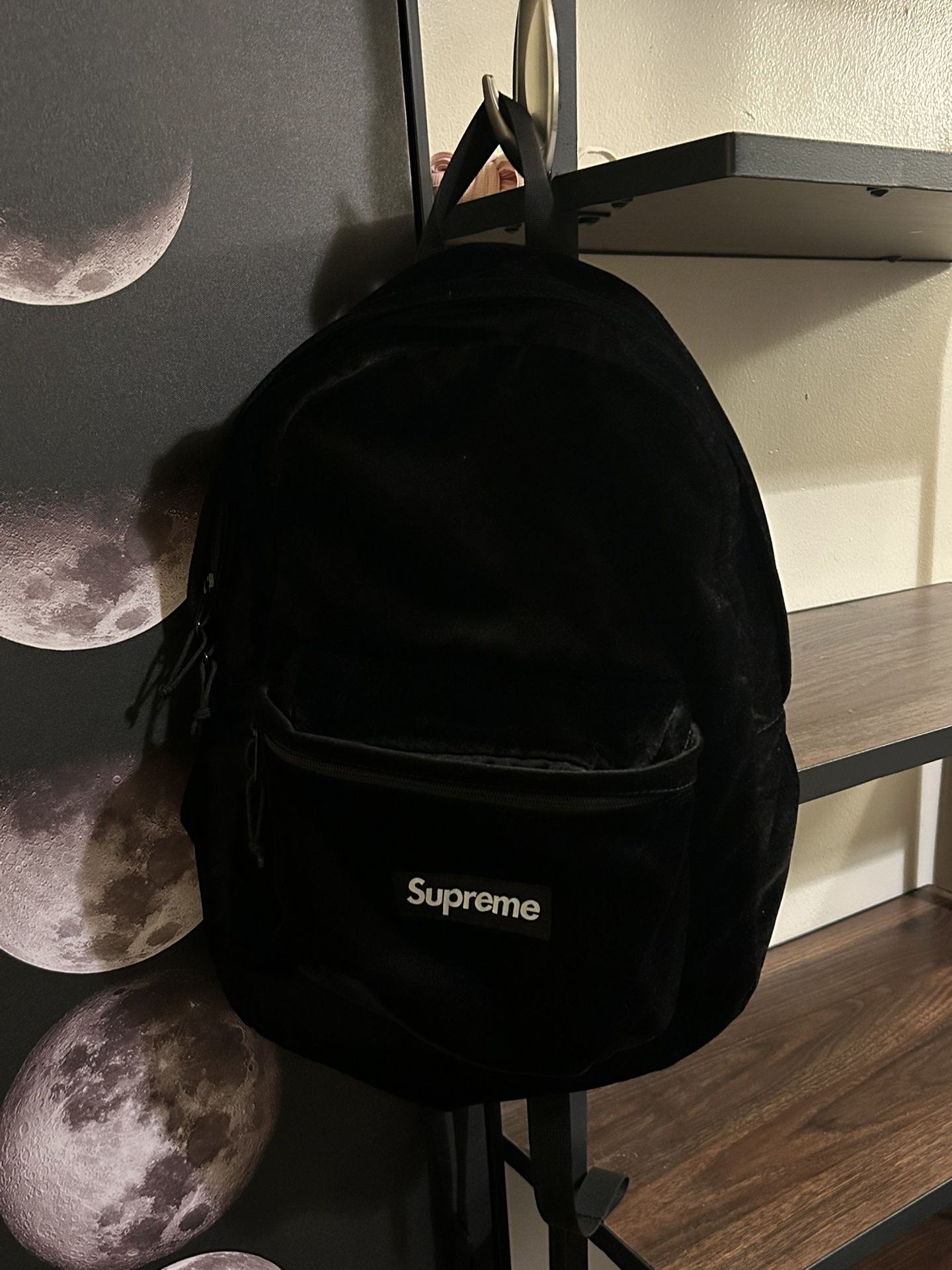 Supreme Backpack Black Velvet