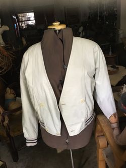 Leather hip hop jacket