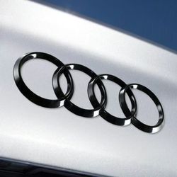 Brand New Audi Rings ABS Black Rear Trunk A4 R8 A7 TT Back Badge Emblem 178mm 7"