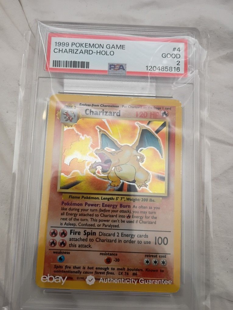 1999 Holo Charizard PSA 2
