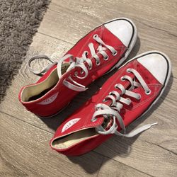 RED CONVERSE HITOPS US 8M/9.5W