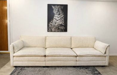 Beige Modern 3-Seater Modular Sofa