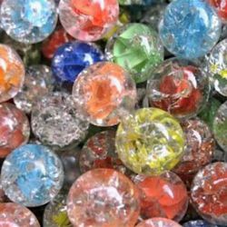 Colorful Clear Cracked Round Glass Marbles 