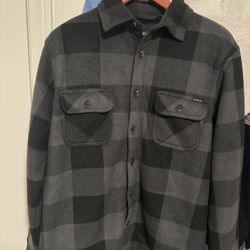 STANLEY Men's Sherpa Lined Fleece Button-down Long Sleeve Shacket