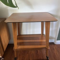 Mid Centers Rolling Cart/accent Table