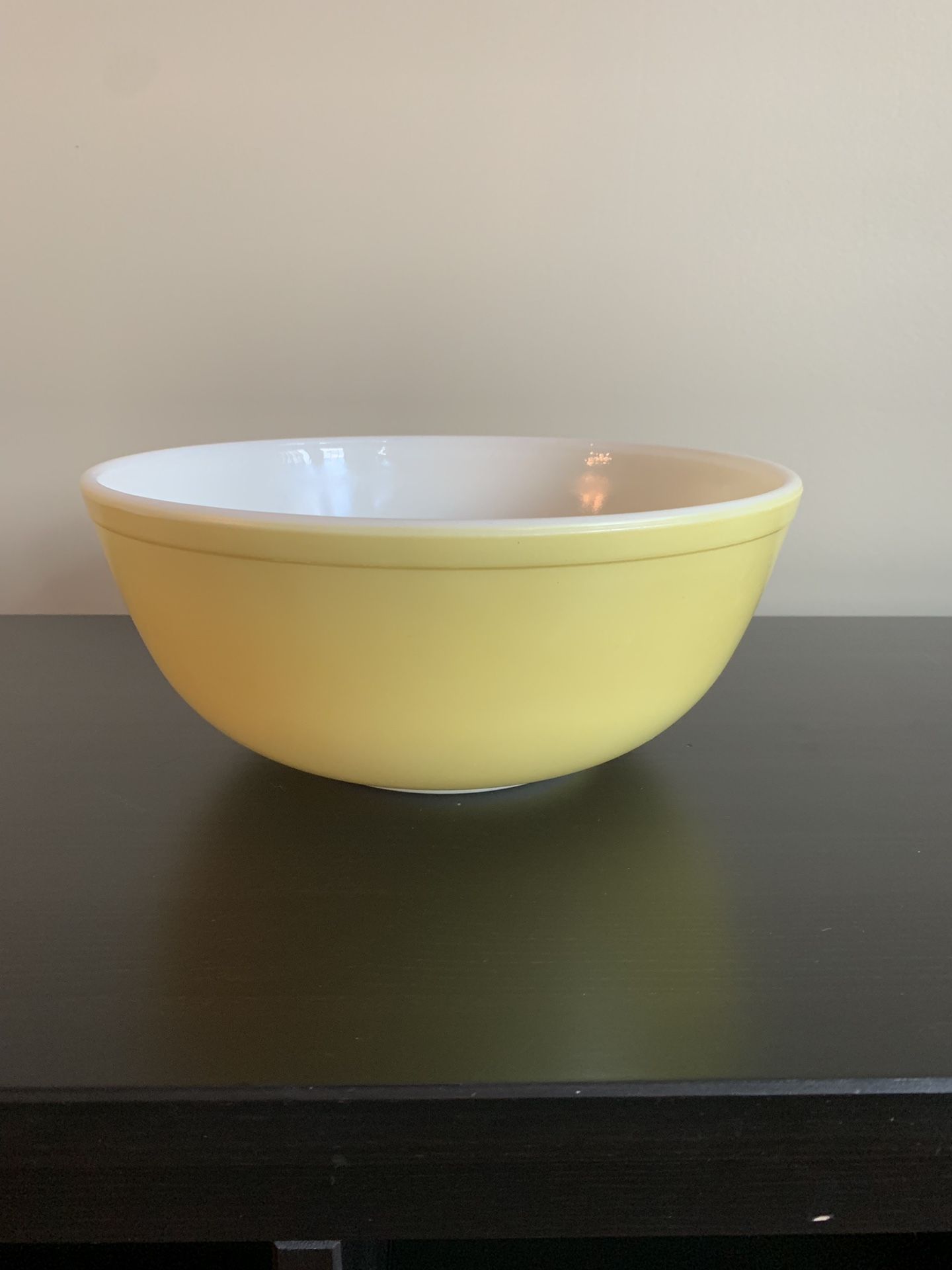 Large Pyrex Mixing Bowl—404—Primary Colors Yellow