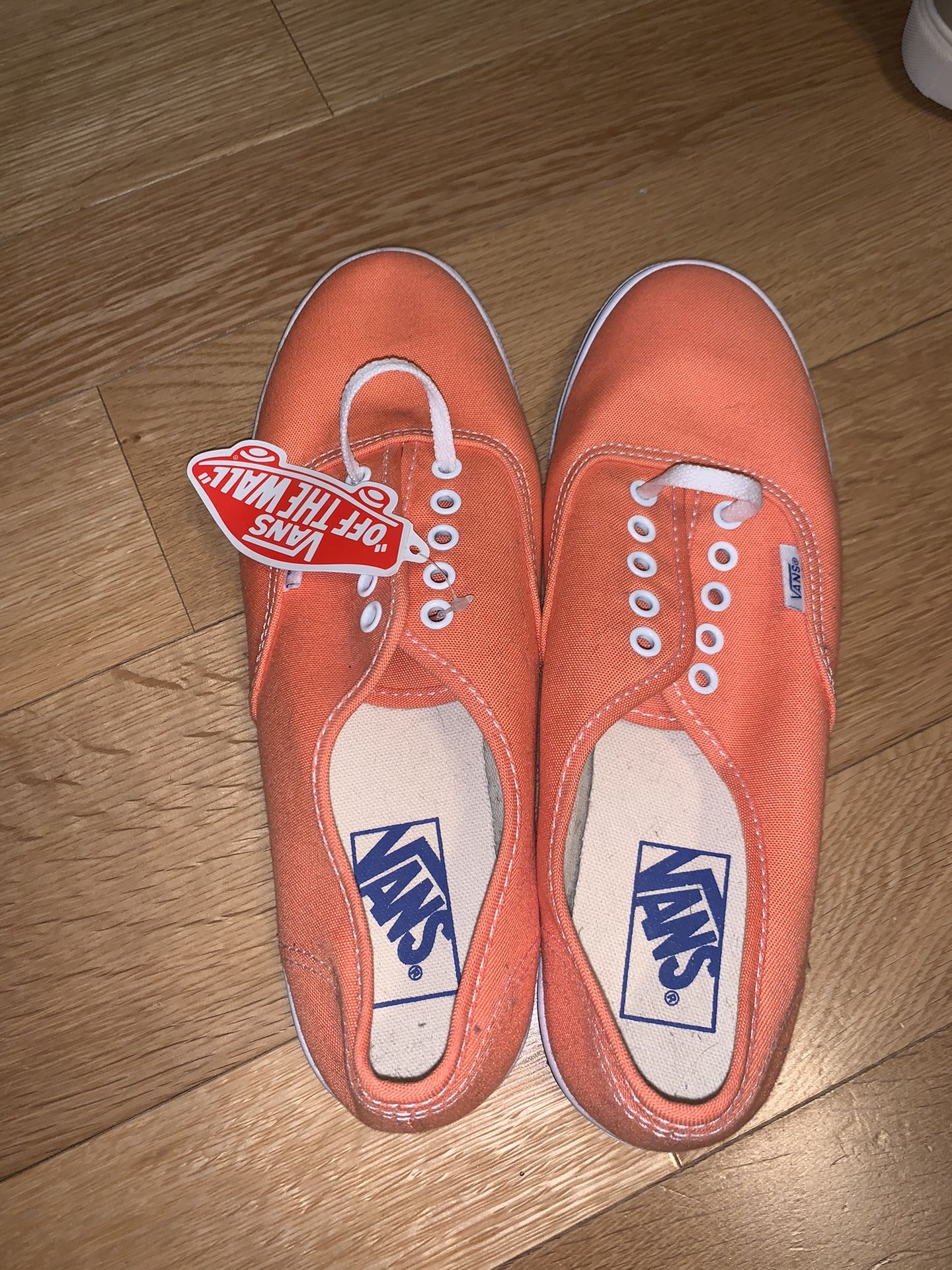 Orange Vans Men 7 Women 8.5