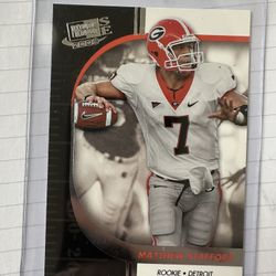 2009 Press Pass Matthew Stafford Rookie Card Georgia