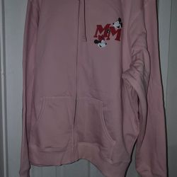Mickey and Minnie zip up hoodie