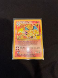 Charizard 25th anniversary pokemon card