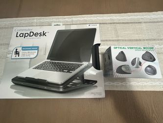LapGear LapDesk for Laptops & Tablets plus optical vertical mouse