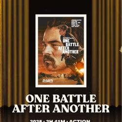 Vista Theater One Battle After Another Saturday October 18 10/18 6:30 PM