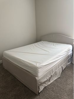 Queen Bed frame WITH or WITHOUT Mattress
