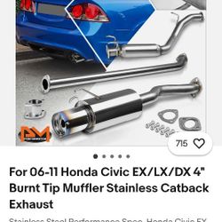 Honda Civic Catback  Exhaust 