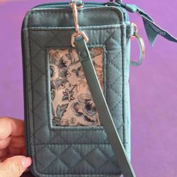 Vera Bradley RFID Smartphone Wristlet-Forever Green