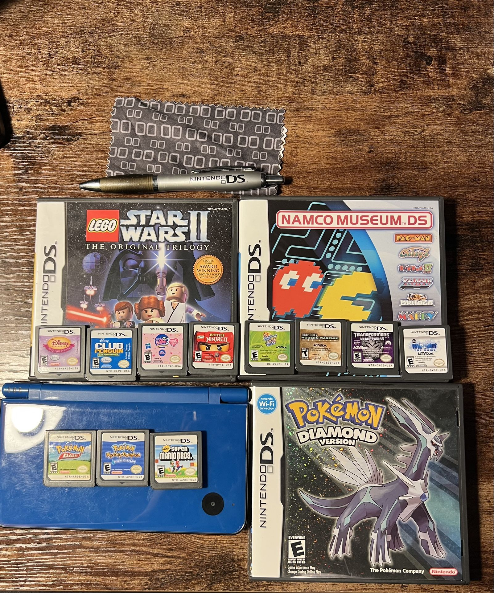 DSi XL Bundle W/ Pokemon Diamond, Mystery Dungeon, Dash, And More!