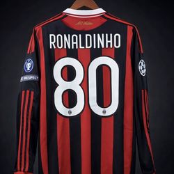Ronaldinho 2009 soccer jersey long sleeve