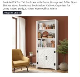 Bookshelf NEW COLOR BLACK ASSEMBLY REQUIRED