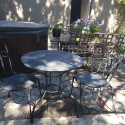 Metal Table And Chairs