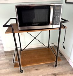 Microwave and cart